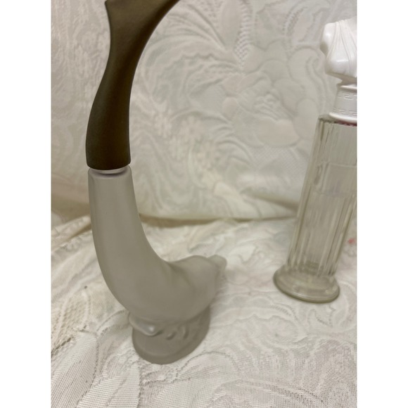 Avon Skin So Soft Bath Oil Dolphin and Greek Goddess Frosted Glass Bottle B1 - Picture 2 of 7